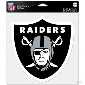 Las Vegas Raiders Perfect Cut Color Decal 12" x 12" Rear Auto Window Decal